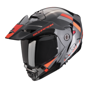 Casco Scorpion ADX-2 GALANE Plata-Negro-Rojo 22.06