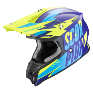 Casco Scorpion VX-16 EVO AIR SLANTER Azul Mate-Fluor 22.06
