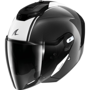 Casco Shark RS JET Carbon skin Negro Blanco 22-06