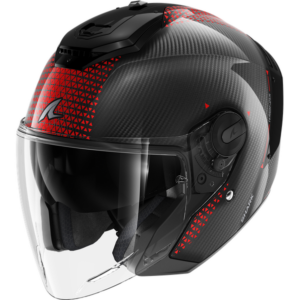 Casco Shark RS JET Carbon IKONIK Rojo Chrom 22-06