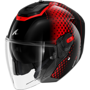 Casco Shark RS JET STRIDE Negro Rojo Anthracita 22-06