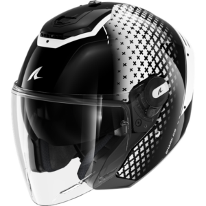 Casco Shark RS JET STRIDE Negro Blanco 22-06