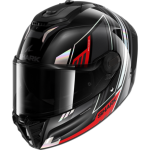 Casco Shark Spartan RS Byrhon negro Iridescent Rojo 22-06