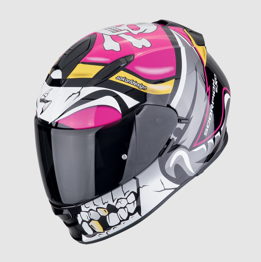 CASCO SCORPION EXO 491 PIRATE ROSA