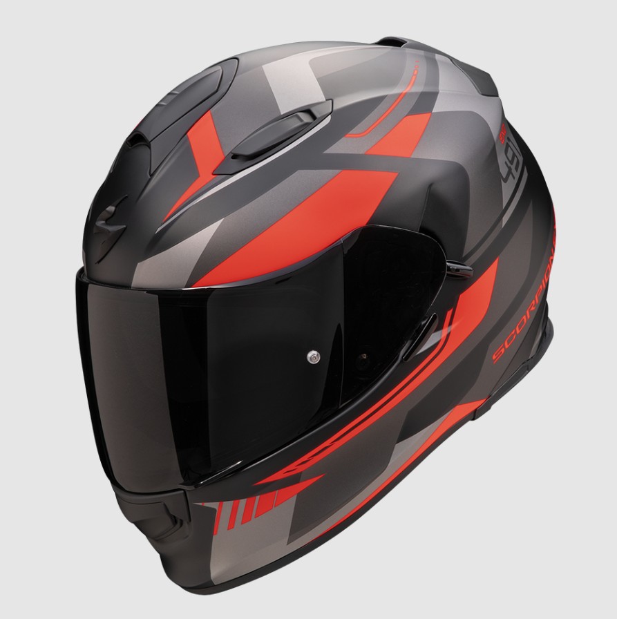 EXO-491 ABILIS Negro mate-Plata-Rojo